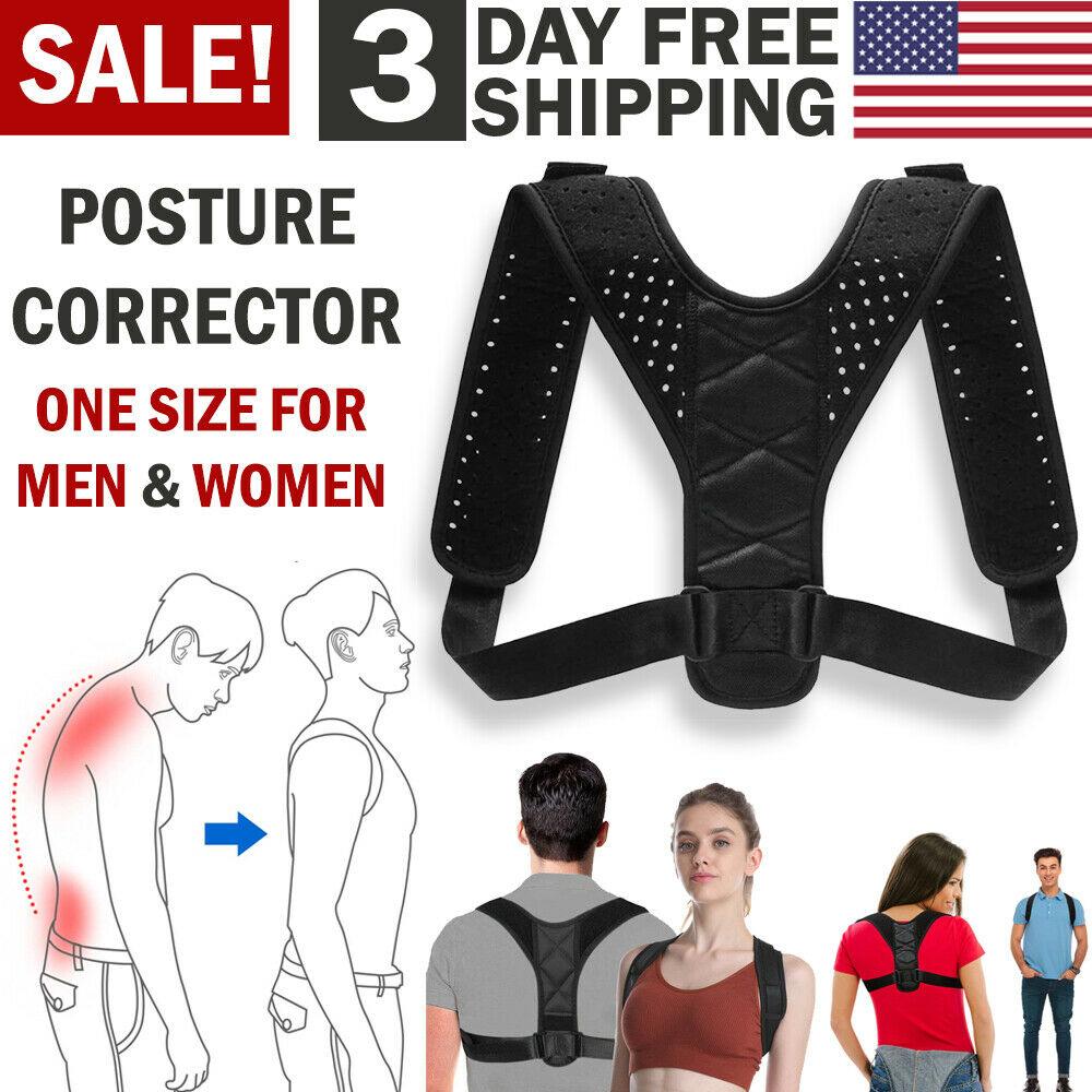 Posture Corrector Men Women Upper Back Pain Brace Clavicle Support Straightener - MICHI TO SATI