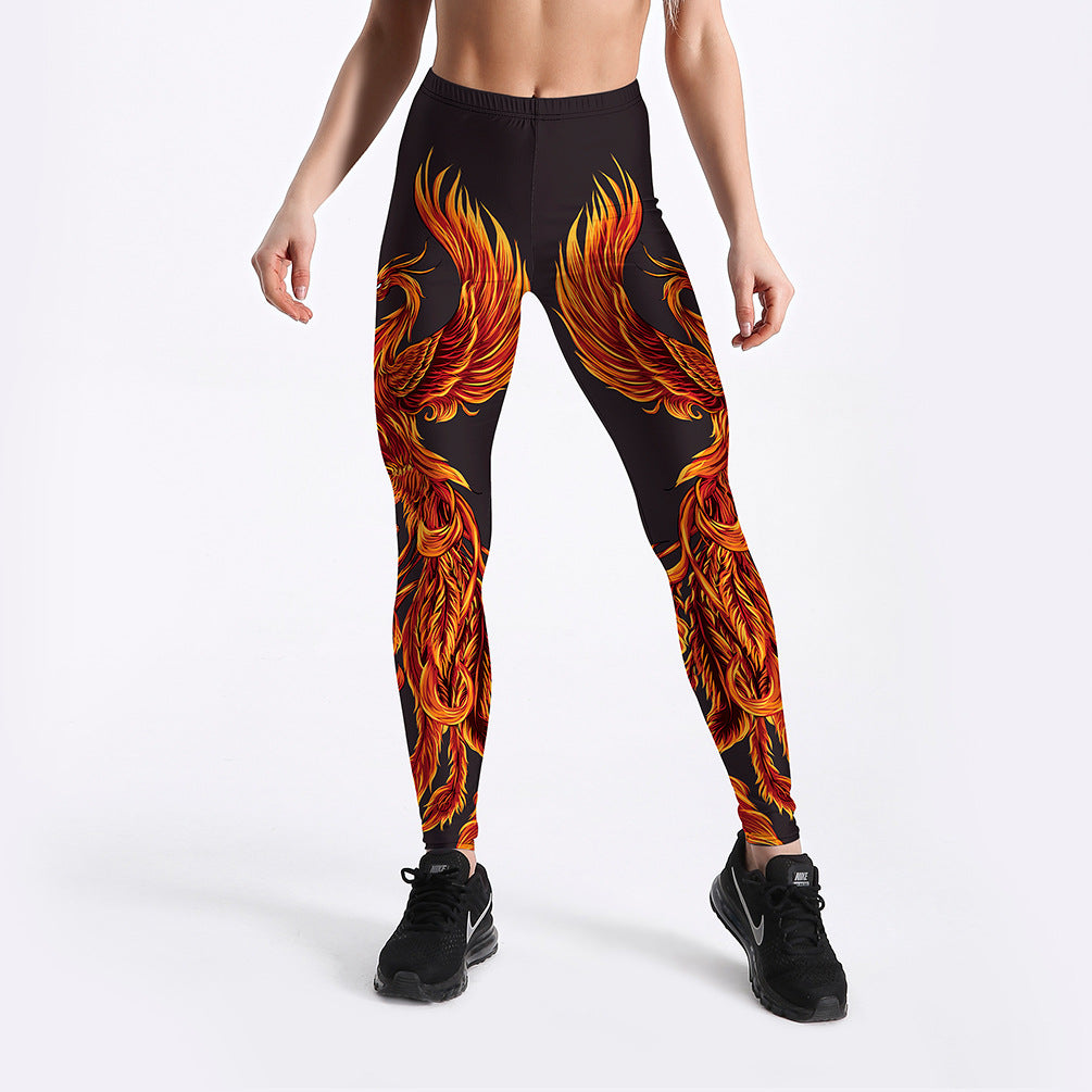 Rising Phoenix Yoga Workout Leggings