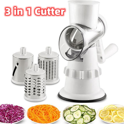 3 In 1 Vegetable Slicer Manual Kitchen Accessories - MICHI TO SATI