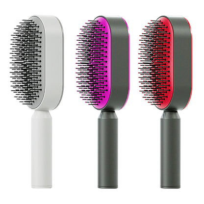 Self Cleaning Hair Brush For Women - MICHI TO SATI