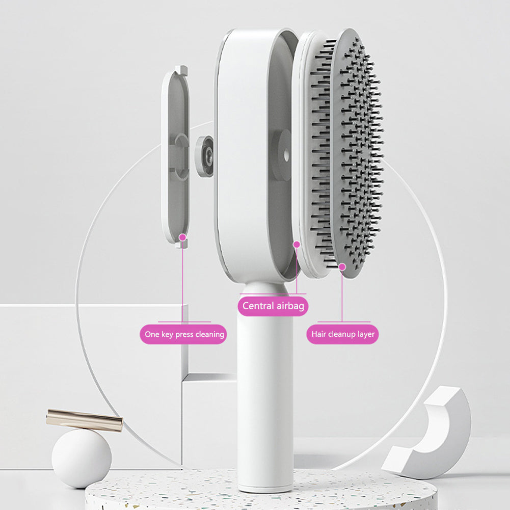 Self Cleaning Hair Brush For Women - MICHI TO SATI