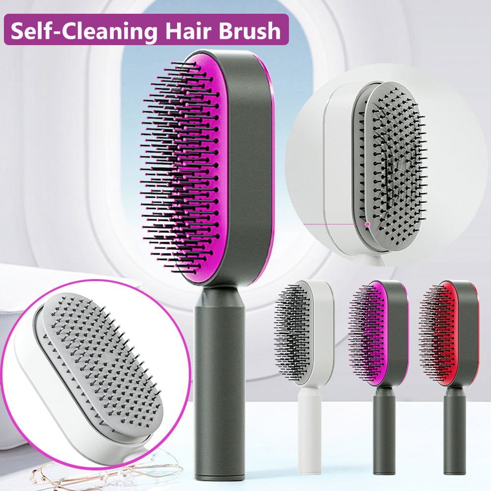 Self Cleaning Hair Brush For Women - MICHI TO SATI