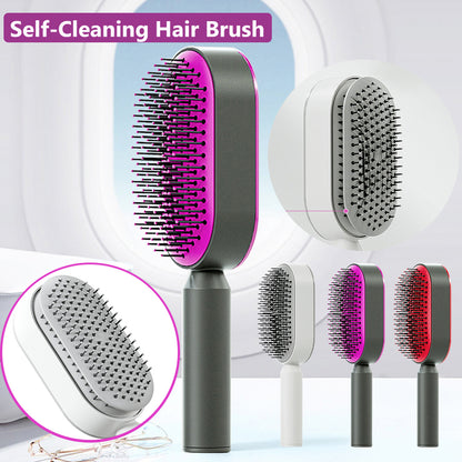 Self Cleaning Hair Brush For Women - MICHI TO SATI