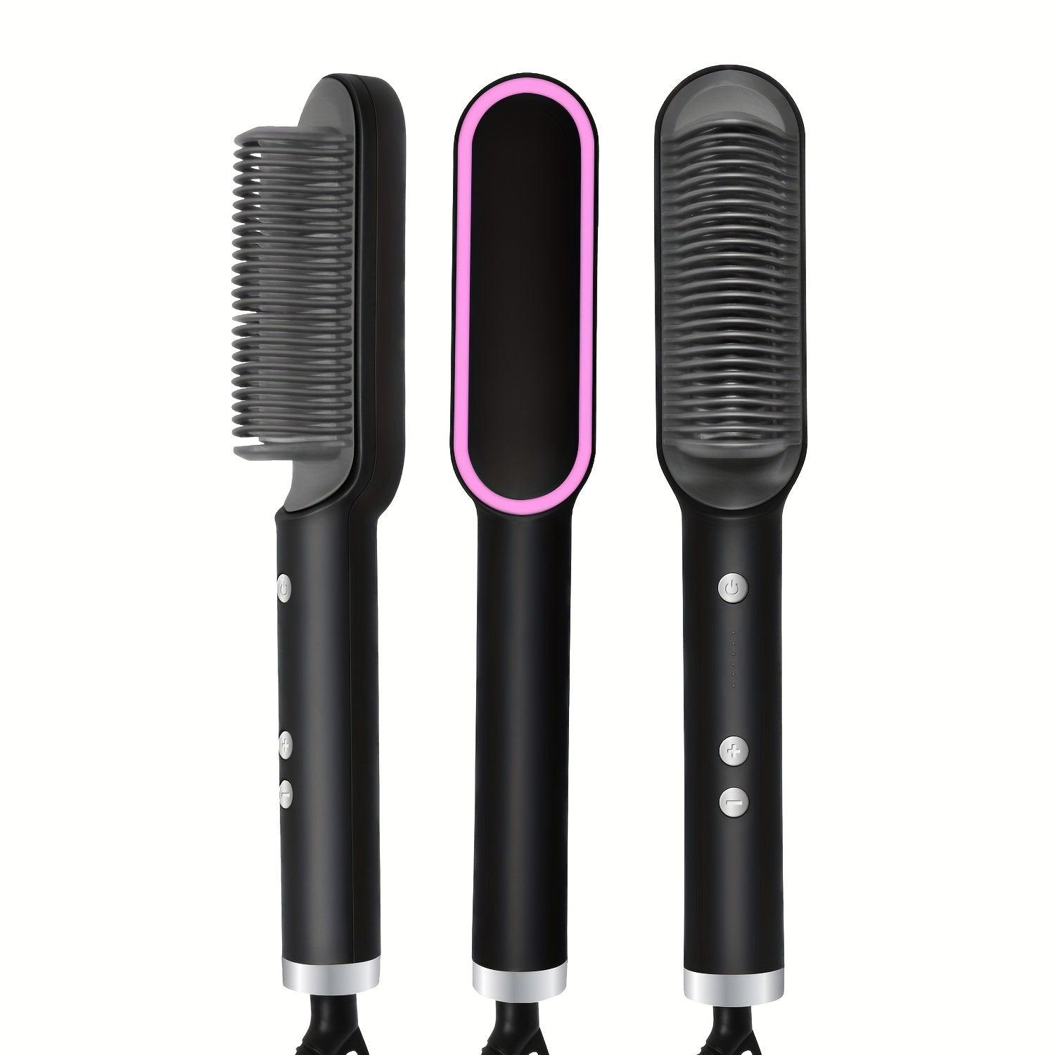 2-in-1 Electric Hair Straightener Brush - MICHI TO SATI